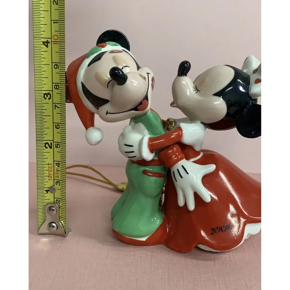 Bradford Exchange Disney Mickey & Minnie Mouse 2008 Porcelain Holiday Ornament